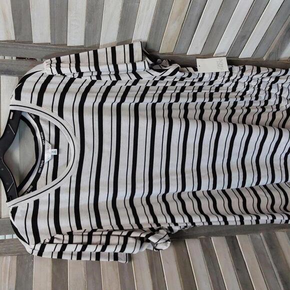 Trendy Striped Casual Tee | Daily Thread | 3x - Picture 1 of 10